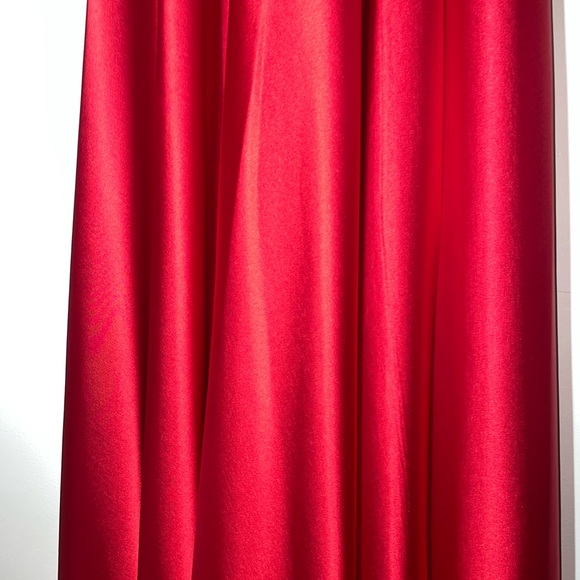 Sequin Hearts Red Satin Dress Sz 0 - Picture 8 of 13
